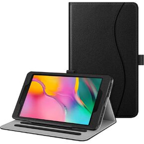 Fintie Case for Samsung Galaxy Tab A 8.0 2019 Without S Pen Model (SM-T290 Wi-Fi, SM-T295 LTE), [Corner Protection] Multi-Angle Viewing Stand Cover with Pocket, Black
