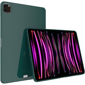 Callyue Slim Case for iPad Pro 11 Inch 4th/3rd/2nd Generation (2022/2021/2020), Ultra Thin Lightweight Matte Soft Flexible Frosted TPU Skin Bumper Back Cover Shell,Dark Night Green in Kuwait