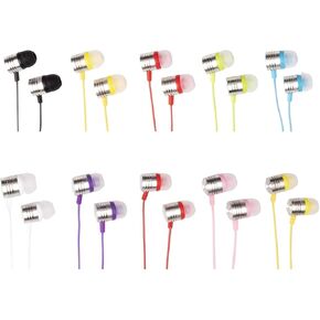 Kids - Noise Cancelling Headphones - Earbuds for Kids - Earbuds for School - Earbuds for Kids for School - School Earbuds for Continuous Learning (Pack of 10)