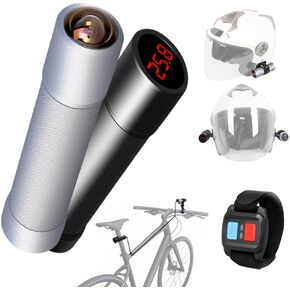 VSYSTO 4K Bicycle Helmet Camera with Temperature Sensor, WiFi, 170° Super Wide Angle, Waterproof, Snapshot, G-Sensor, Loop Recording