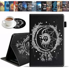 Case for Amazon Fire HD 10 Tablet 10.1 inch (9th/7th Generation, 2019/2017 Release) - Slim Lightweight PU Leather Stand Cover with Auto Wake/Sleep, Christian Quotes Bible Verse Psalm 46:10