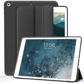 kenke Case for iPad 9th/8th/7th Generation 10.2 inch, Lightweight Smart Trifold Stand Shockproof Soft TPU Back Cover, Auto Sleep/Wake for iPad 10.2" 2021/2020/2019, Gray