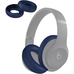 غطاء حافظة من السيليكون لسماعات Beats Studio Pro، غطاء وسادة أذن مضاد للخدش وقابل للغسل فقط متوافق مع سماعات Beats Studio Pro على الأذن، سماعات Beats اللاسلكية ملحقات حماية ناعمة للبشرة - أسود