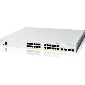 Cisco Catalyst 1200-24P-4X Smart Switch, 24 Port GE, PoE, 4x10GE SFP+, Limited Lifetime Protection (C1200-24P-4X)