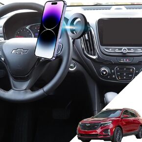 Chevy Equinox Phone Mount Magnetic Equinox Phone Holder for 2024 Chevy Equinox Accessories Phone Holder 2018-present Compatible for All Cell Phones