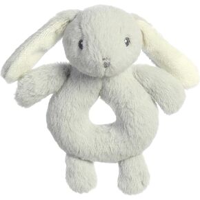 Aurora® Playful Dewey™ Ring Rattle Baby Stuffed Animal - Soft & Cuddly Toy - Imaginative Play - Dusk 6 Inches