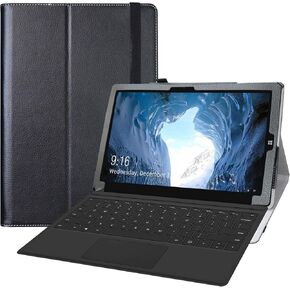 Bige for CHUWI UBook X 12" Case,PU Leather Folio 2-Folding Stand Cover Case for CHUWI UBook X 12 inch Tablet PC (Not Fit CHUWI UBook 11.6" Tablet),Black
