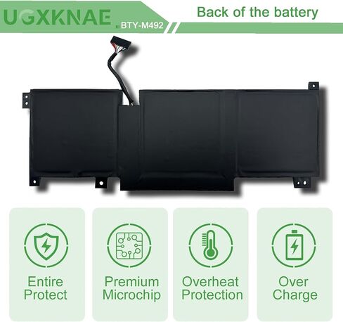 بطارية كمبيوتر محمول BTY-M492 متوافقة مع MSI WF66 WF76 11UI 11UJ Katana GF66 11UD 12UG 12UX GF76 11UE 12UD Crosshair 15 17 A11UCK A11UDK A11UEK Sword 15 A11U A11UD A11UE Pulse GL66 GL76 7506 in Saudi Arabia