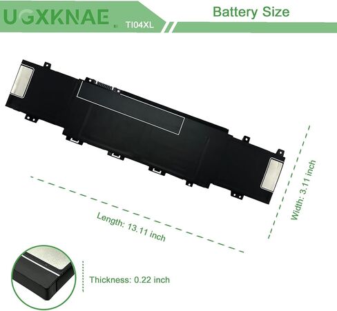 TI04XL M24563-005 Laptop Battery fit for HP Envy 17-CH 17-CH0027UR 17-CH0026UR 17M-CH0013DX 17.3" Series HSTNN-IB9T TIO4XL TI04055XL M24563-005 M24420-1C1 M24420-1D1 55.67Wh in Kuwait