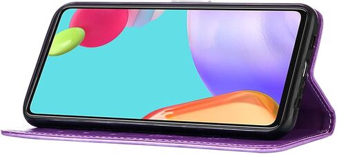 Compatible with BLU View 5 Pro Phone Case BLU View 5 Pro B170D Case BLU View5 Pro 2024 Wallet Case [Butterfly Magnetic Leather Wallet Flip Case with Credit Card Holder Kickstand] -Purple in Saudi Arabia