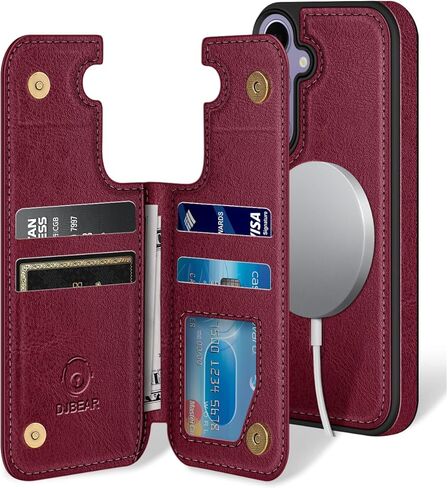 حافظة هاتف Samsung Galaxy S23 FE [متوافقة مع magsafe] [جلد RFID] [مغناطيسي 2 في 1 قابل للفصل] [محفظة خلفية قابلة للطي] غطاء مقاوم للصدمات للرجال والنساء لهاتف Samsung S23FE 5G أسود in Kuwait