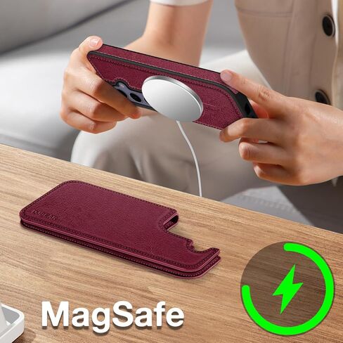 حافظة هاتف Samsung Galaxy S23 FE [متوافقة مع magsafe] [جلد RFID] [مغناطيسي 2 في 1 قابل للفصل] [محفظة خلفية قابلة للطي] غطاء مقاوم للصدمات للرجال والنساء لهاتف Samsung S23FE 5G أسود in Kuwait