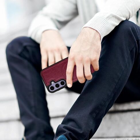 حافظة هاتف Samsung Galaxy S23 FE [متوافقة مع magsafe] [جلد RFID] [مغناطيسي 2 في 1 قابل للفصل] [محفظة خلفية قابلة للطي] غطاء مقاوم للصدمات للرجال والنساء لهاتف Samsung S23FE 5G أسود in Kuwait