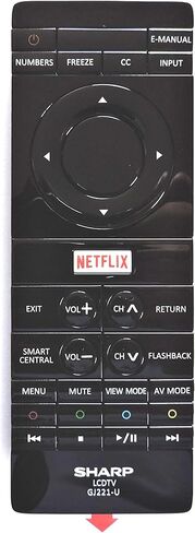 جهاز التحكم عن بعد لتلفزيون شارب GJ221-U LCD 4K in Kuwait