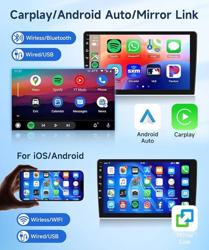 2G 64G راديو ستيريو للسيارة يعمل بنظام أندرويد Carplay Android auto لسيارة Mercedes Benz ML350 ML500 GL450 W164 X164 ML280 GL320 GL350 2005-2011، Rimoody شاشة لمس 9 بوصات GPS BT/FM/RDS WiFi + كاميرا احتياطية AHD in Saudi Arabia