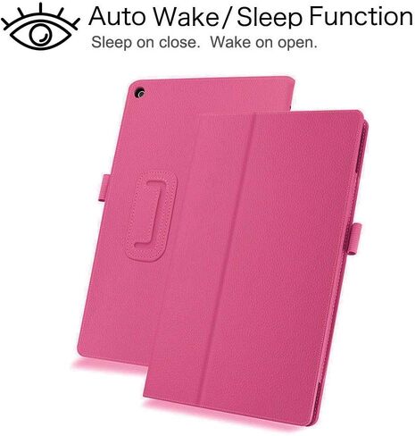 حافظة EpicGadget لهاتف Amazon Fire HD 8 / Fire HD 8 Plus (الجيل الثاني عشر، إصدار 2022) - غطاء حامل قابل للطي خفيف الوزن لتنشيط/النوم التلقائي من جلد البولي يوريثان + واقي شاشة واحد وقلم (بنفسجي) in Saudi Arabia