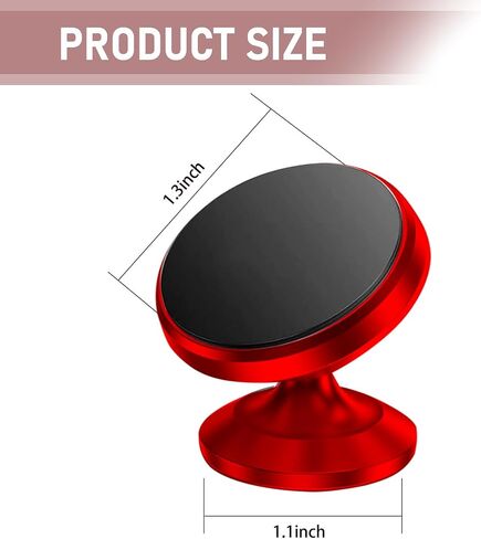 Pack-2 Car Phone Holder, Portable Universal Car Dashboard Phone Holder, Automatic Adsorption Car Mount for All Smartphones (Red) in Saudi Arabia