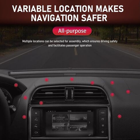 Pack-2 Car Phone Holder, Portable Universal Car Dashboard Phone Holder, Automatic Adsorption Car Mount for All Smartphones (Red) in Saudi Arabia