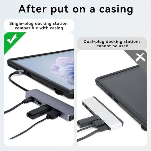 حافظة Omnpak Microsoft Surface Pro 11/10/9 مقاس 13 بوصة، غطاء واقٍ متين متعدد الزوايا مقاوم للصدمات متوافق مع لوحة مفاتيح غطاء النوع لجهاز Surface 11th Edition AI 2024/Pro 10 Business/Pro 9 2022 in Kuwait