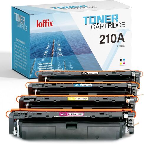 مجموعة خراطيش حبر 210A بديلة لحبر HP 210X 210A تعمل مع طابعة HP Color Laserjet Pro MFP 4301fdw 4301fdn Pro 4201dw Series (4 عبوات) in Kuwait