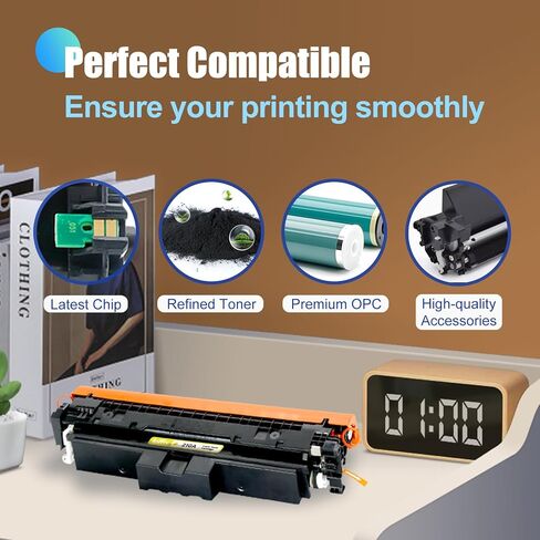 مجموعة خراطيش حبر 210A بديلة لحبر HP 210X 210A تعمل مع طابعة HP Color Laserjet Pro MFP 4301fdw 4301fdn Pro 4201dw Series (4 عبوات) in Kuwait