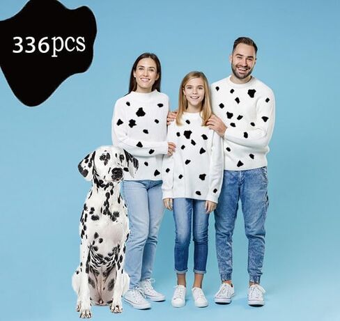 336 قطعة من ملصقات طباعة البقرة | دفاتر القصاصات|ملصقات ديكور للحوائط، ديكور حائط مطبوع عليه بقرة قابل للإزالة، ملصق لاصق ذاتي اللصق ذو بقعة سوداء، لغرفة النوم وغرفة المعيشة، مصنوعات يدوية ذاتية الصنع، ديكور حفلات بموضوع البقرة in Kuwait