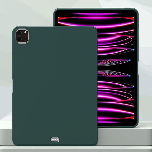 Callyue Slim Case for iPad Pro 11 Inch 4th/3rd/2nd Generation (2022/2021/2020), Ultra Thin Lightweight Matte Soft Flexible Frosted TPU Skin Bumper Back Cover Shell,Dark Night Green in Kuwait