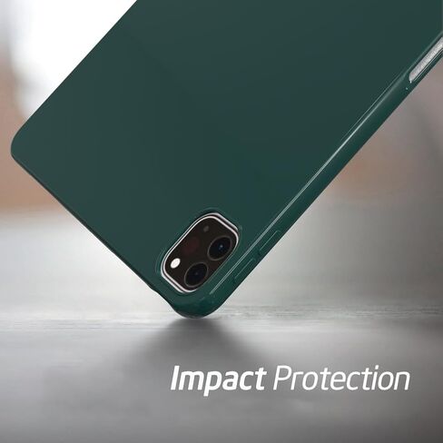 Callyue Slim Case for iPad Pro 11 Inch 4th/3rd/2nd Generation (2022/2021/2020), Ultra Thin Lightweight Matte Soft Flexible Frosted TPU Skin Bumper Back Cover Shell,Dark Night Green in Kuwait
