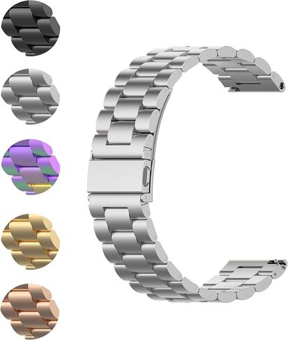 Compatible with Michael Kors Access Gen 5 Bradshaw/Lexington Bands Metal Bracelet Replacement Solid Stainless Steel Watch Band Strap Wristbands for MK Access Gen 5 Lexington(20mm)/Bradshaw(22mm) in Saudi Arabia