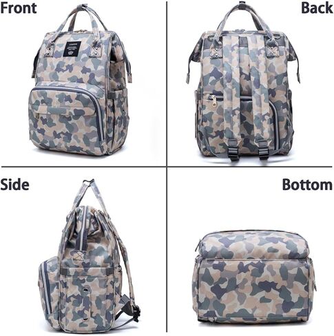 Cow Print Baby Diaper Bag Backpack for Mom Dad with Stroller Straps Large Capacity Multi-Function Nappy Bags Organizer (Cow) in Kuwait