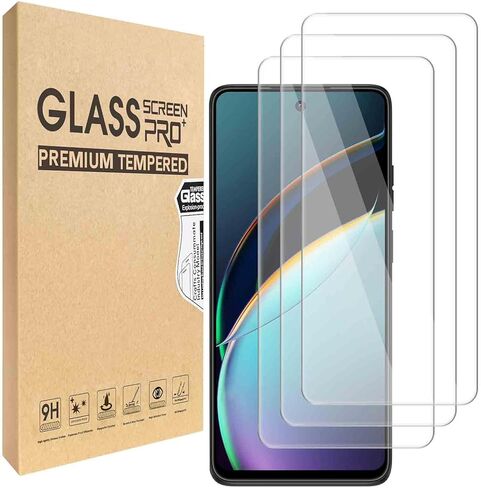 (3 عبوات) واقي شاشة متوافق مع هاتف Motorola Moto G 5G 2024 من الزجاج المقسى صلابة 9H، مضاد للخدش، خالٍ من الفقاعات، سهل التركيب in Kuwait