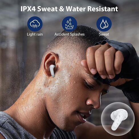 سماعات أذن لاسلكية بلوتوث 5.2 من COOYA لهواتف iPhone 16 15 Pro Max 14 13 سماعة رأس ستيريو للألعاب بخاصية إلغاء الضوضاء + 4 ميكروفونات داخل الأذن لهاتف Samsung S24 Ultra S23 S22 A15 A54 Flip6 Pixel 9 8 in Kuwait