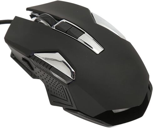 RGB Gaming Mouse, Backlit USB Wired Game Mouse Programmable Buttons/RGB Light, 7200 DPI, Support DIY Rapid Fire, for Windows PC and Laptop Gaming (Black) in Saudi Arabia