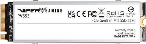 Patriot Viper PV553 1 تيرابايت SSD داخلي مع مروحة - NVMe PCIe Gen 5x4 - M.2 2280 - محرك الحالة الصلبة - PV553P1TBM28H in Saudi Arabia