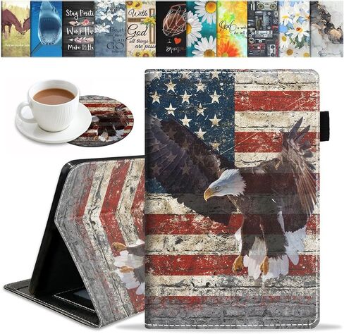 Case for Amazon Fire HD 10 Tablet 10.1 inch (9th/7th Generation, 2019/2017 Release) - Slim Lightweight PU Leather Stand Cover with Auto Wake/Sleep, Christian Quotes Bible Verse Psalm 46:10 in Saudi Arabia