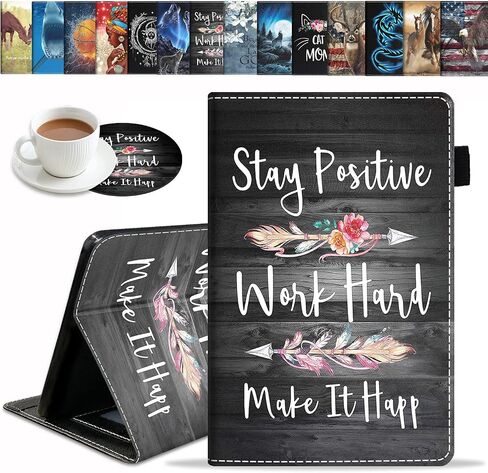 Case for Amazon Fire HD 10 Tablet 10.1 inch (9th/7th Generation, 2019/2017 Release) - Slim Lightweight PU Leather Stand Cover with Auto Wake/Sleep, Christian Quotes Bible Verse Psalm 46:10 in Saudi Arabia
