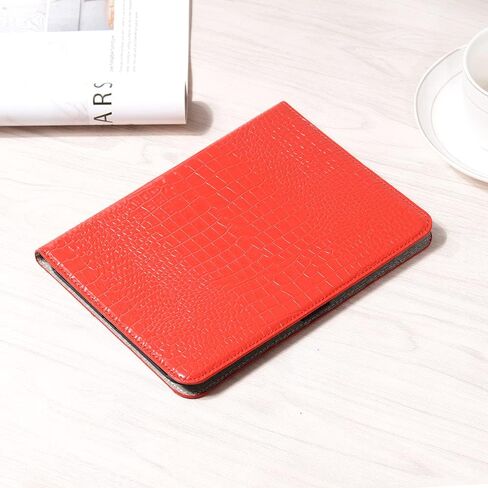 Compatible with iPad 10th Generation 10.9 inch 2022 Case for Women, DMaos Crocodile Synthetic Leather Folio Smart Cover with Card Pencil Holder, Auto Sleep Wake - Black in Kuwait
