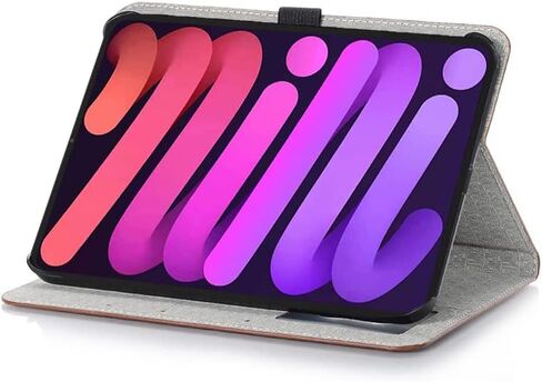Compatible with iPad 10th Generation 10.9 inch 2022 Case for Women, DMaos Crocodile Synthetic Leather Folio Smart Cover with Card Pencil Holder, Auto Sleep Wake - Black in Kuwait