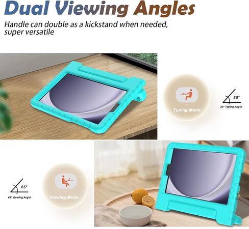 حافظة LTROP للأطفال لهاتف Samsung Galaxy Tab A9 8.7 بوصة 2023 (SM-X110/X115/X117) مع حامل واقي شاشة مدمج ومقبض، حافظة لجهاز Galaxy Tab A9 2023 وGalaxy Tab A7 Lite 2021، وردي فاقع in Kuwait