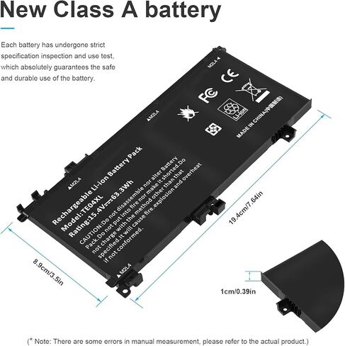 Futurebatt Inc TE04XL استبدال بطارية الكمبيوتر المحمول HP Omen 15-AX200 15-AX200NA 15-AX200NX 15-AX201NC 15-AX243DX 15-AX201NX 15-AX202NA 15-AX202NW 15-AX212NF 15-AX211TX 15-AX212NW in Kuwait