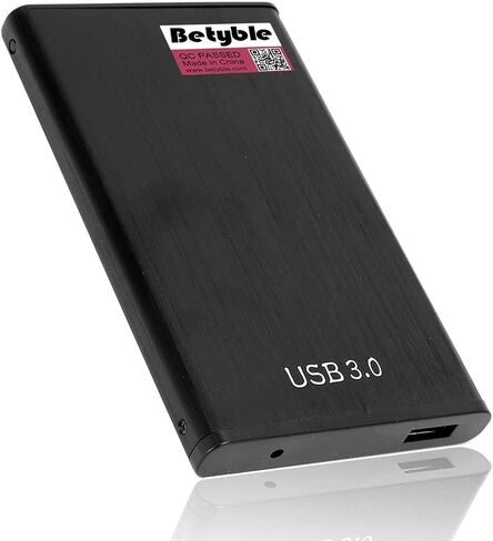 محرك الأقراص الصلبة الخارجي - محرك أقراص ثابتة محمول نحيف مقاس 2.5 بوصة USB 3.0 لأجهزة الكمبيوتر الشخصية وأجهزة Mac والكمبيوتر المحمول وChromebook (320 جيجابايت، أسود) in Saudi Arabia