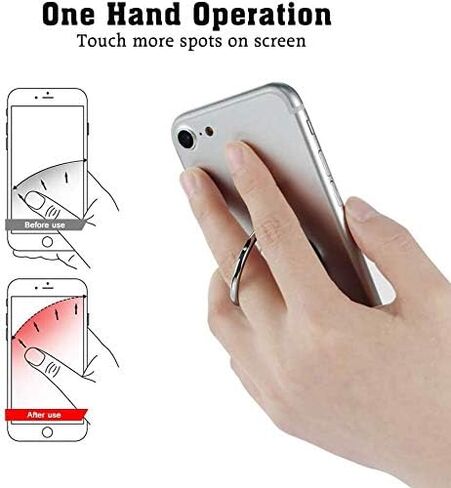 Bee Shape Style Alloy Color Paint Panel 360°Rotation Cell Phone Ring Holder Stand,Compatible for iPhone Samsung LG and Other Smartphones (Yellow) in Saudi Arabia