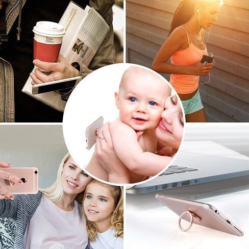 Bee Shape Style Alloy Color Paint Panel 360°Rotation Cell Phone Ring Holder Stand,Compatible for iPhone Samsung LG and Other Smartphones (Yellow) in Saudi Arabia
