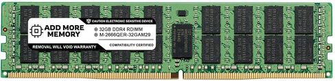 الخادم فقط AddMoreMemory 32GB DDR4 2666 Mhz PC4 21300 ECC مسجل RDIMM 2Rx4 1.2V 288 pin خادم محطة عمل ذاكرة الوصول العشوائي ترقية in Saudi Arabia