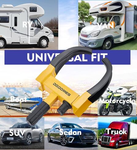 Dodomes Universal Wheel Lock Heavy Duty Security Tires Lock Trailer Wheel Clamp Lock Anti Theft for Car Trailers SUV Boat ATV's Motorcycle Golf Cart with 3 Keys (Red-Flower Grey) 2 Packs 6 Alike Keys in Saudi Arabia