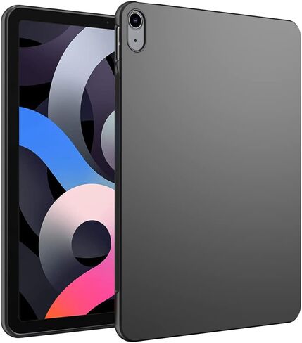 حافظة لجهاز iPad Air الجيل الرابع/iPad Air الجيل الخامس (10.9 بوصة، موديل 2020/2022)، غطاء حماية رقيق وناعم لجهاز iPad Air 5&4 10.9 بوصة، أسود in Kuwait