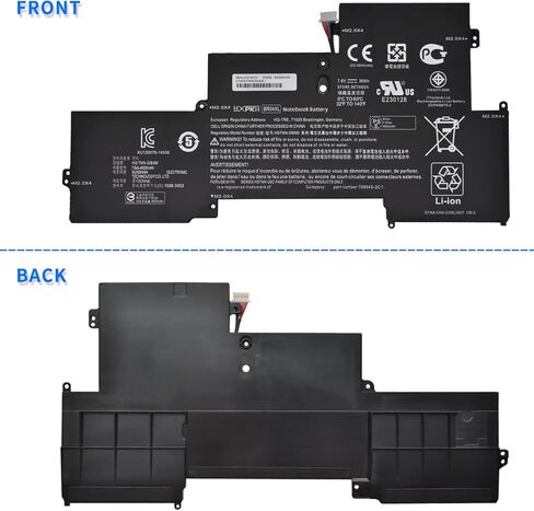 بطارية كمبيوتر محمول HXPK BR04XL 7.6V 36Wh 4600mAh لجهاز HP EliteBook Folio 1020 1030 G1 M0D62PA M4Z18PA G9P64AV L7Z19PA M5U02PA Series Notebook BO04XL 760505-005 765605-005 HSTNN-DB6M HSTNN-I26C I28C in Kuwait