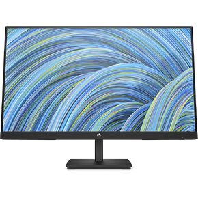 HP V24i G5 Computer PC Monitor 24 Inch Full HD 1080p IPS 60Hz Refresh Rate 5ms Response Time 250 Nits Brightness AMD FreeSync Anti-Glare Low Blue Light, HDMI DisplayPort, Black (Renewed)