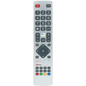 RIVIERA Replacement Universal Voice Remote Control Use for Sharp Smart TVs, Compatible with 24BI6EA 32BI5EA 40BI5EA 40BL2EA 40BN6EA 43BL5EA 43BN5EA 55BL5EA 65BL3EA SHWRMC013