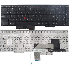 Laptop Keyboard Replacement Compatible with ThinkPad Edge E530 E530C E535 E545 Series Laptop 15.6 inch with The Number Keys Black US Layout No Backlight